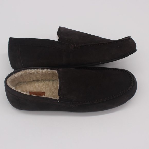 VINCE GOMEZ-B FAUX FUR SUEDE LOAFERS
